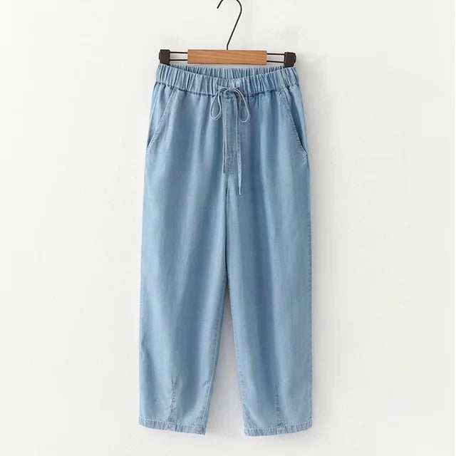 Moderne Lyocell Denim Broek - Perfect voor de Trendy Vrouw in 2024!