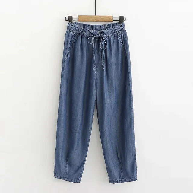 Moderne Lyocell Denim Broek - Perfect voor de Trendy Vrouw in 2024!