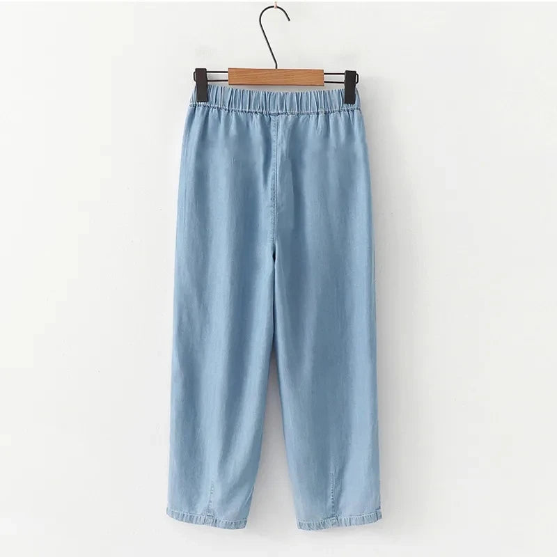 Moderne Lyocell Denim Broek - Perfect voor de Trendy Vrouw in 2024!