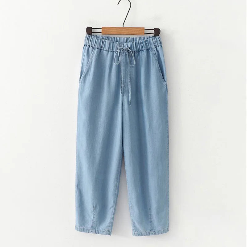 Moderne Lyocell Denim Broek - Perfect voor de Trendy Vrouw in 2024!