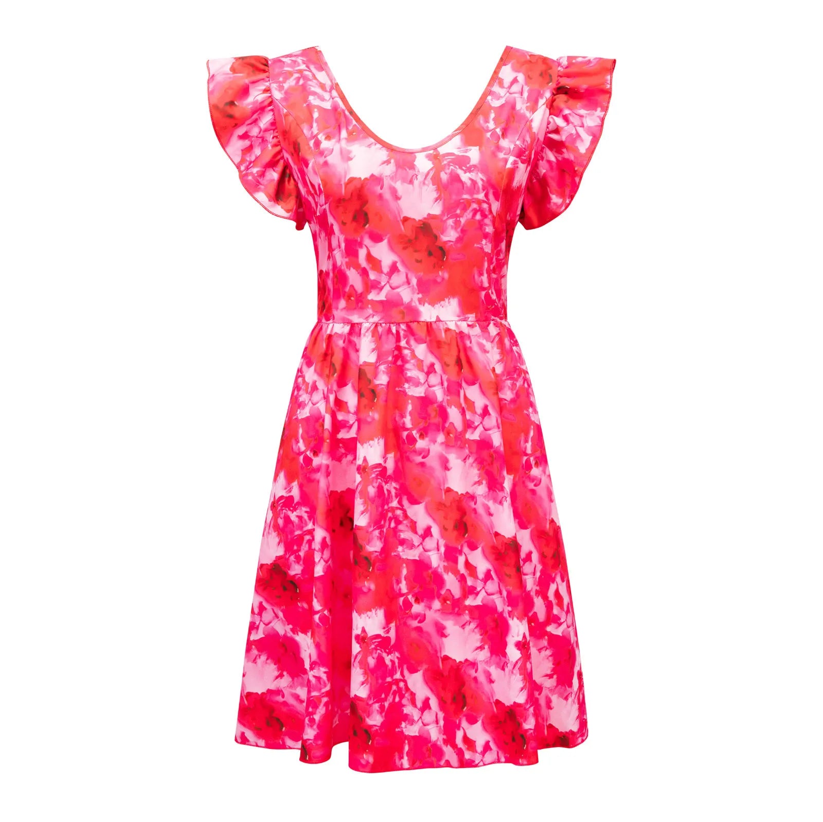 Zomerse Bloemenweide Boho Mini Jurk