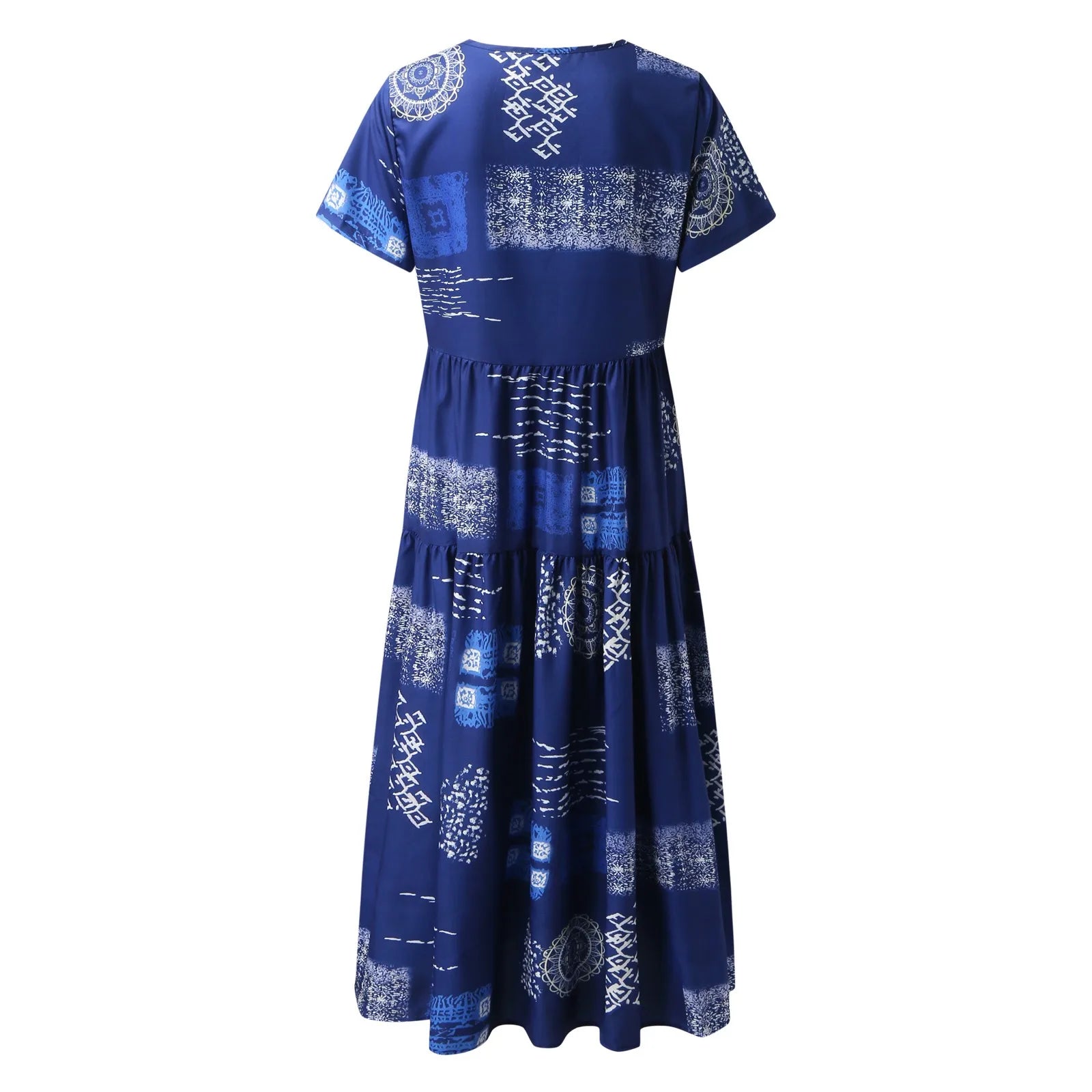 Stijlvolle Boho Losse Jurk met Zakken