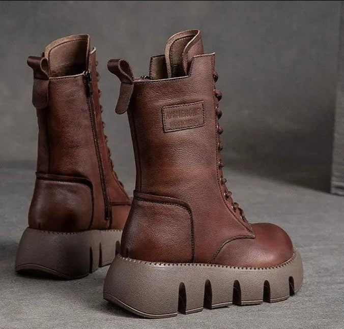 Stap in winterstijl: Aurora dameslaarzen met fleecevoering en dikke zool