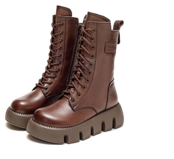 Stap in winterstijl: Aurora dameslaarzen met fleecevoering en dikke zool