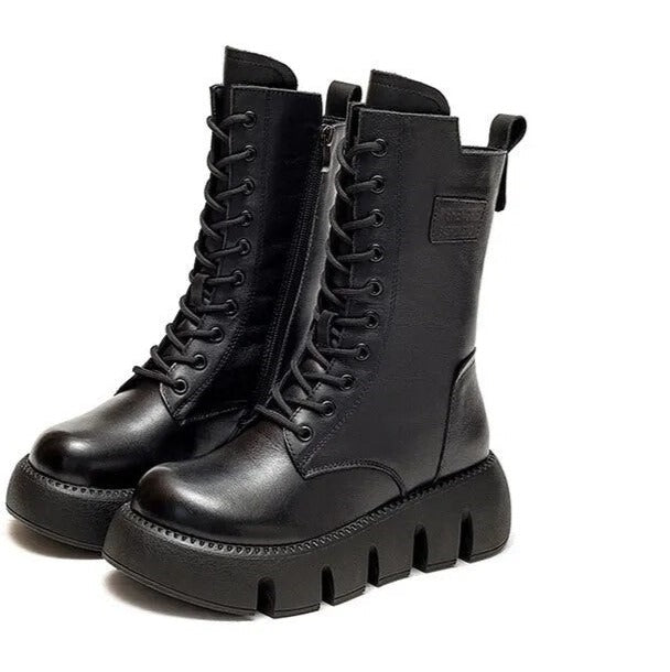 Stap in winterstijl: Aurora dameslaarzen met fleecevoering en dikke zool