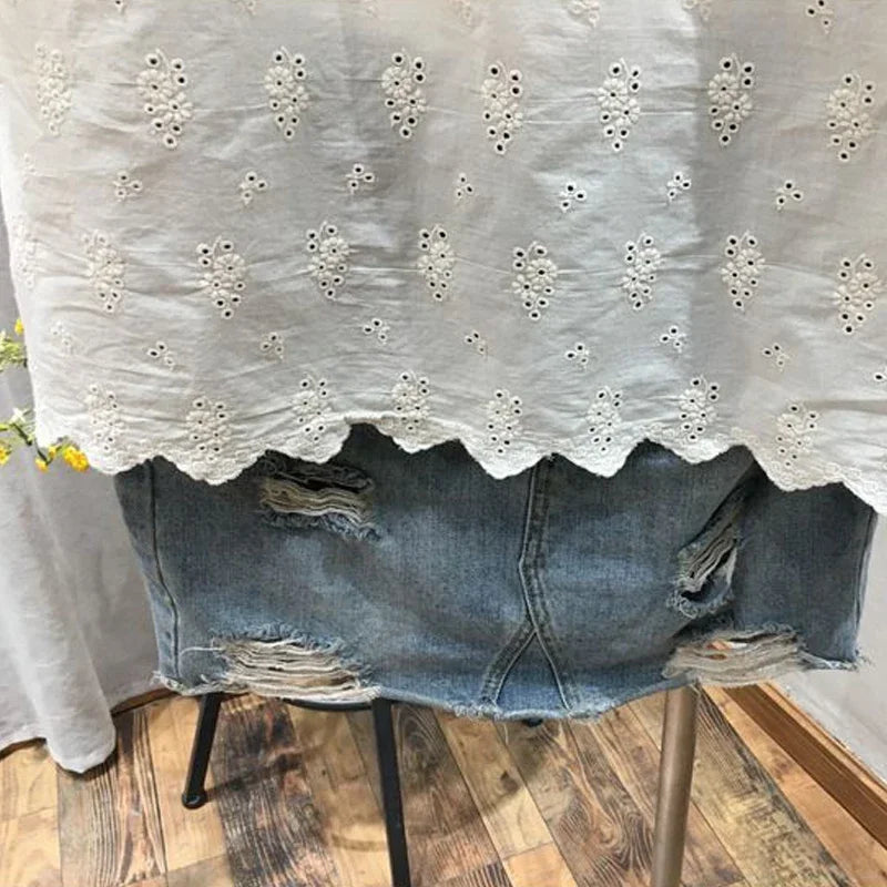 Zomerse Losse Korte Mouw Shirt voor Vrouwen