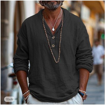 Cornelis | Camicia Popover in Misto Lino Cotone Traspirante