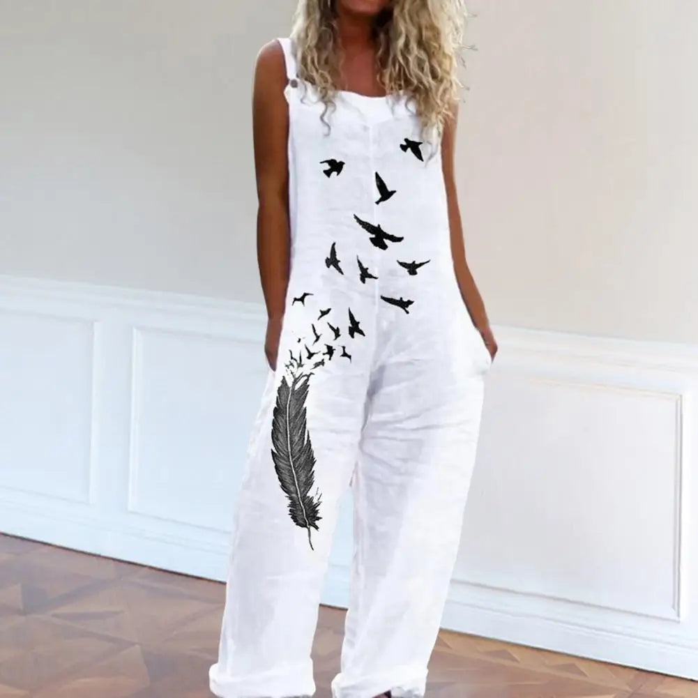 Zonnige Dames Jumpsuit voor Zomerse Vrolijkheid