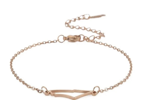 Belleza Mundial Pulseras de Dijes de Acero Inoxidable Dorado