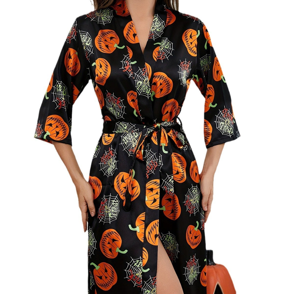 Cecilia | Halloween jurk met pompoenafdrukken