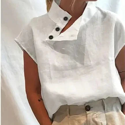 Zomerstijl met Lunariya's Katoenen Linnen Blouse
