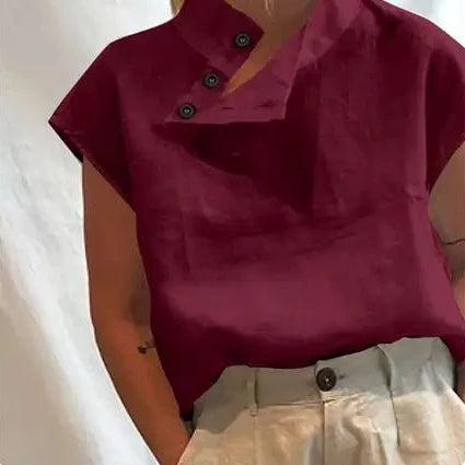 Zomerstijl met Lunariya's Katoenen Linnen Blouse