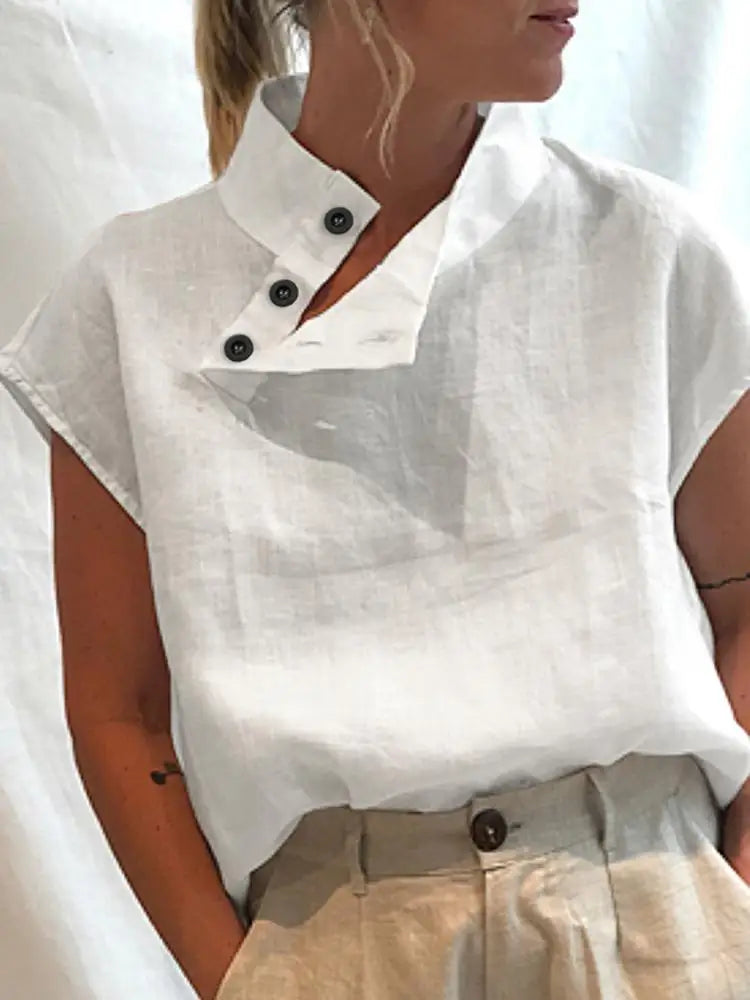Zomerstijl met Lunariya's Katoenen Linnen Blouse