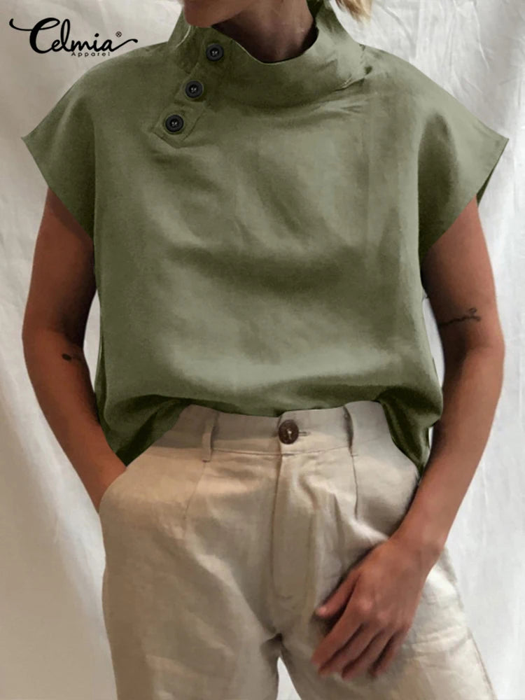 Zomerstijl met Lunariya's Katoenen Linnen Blouse