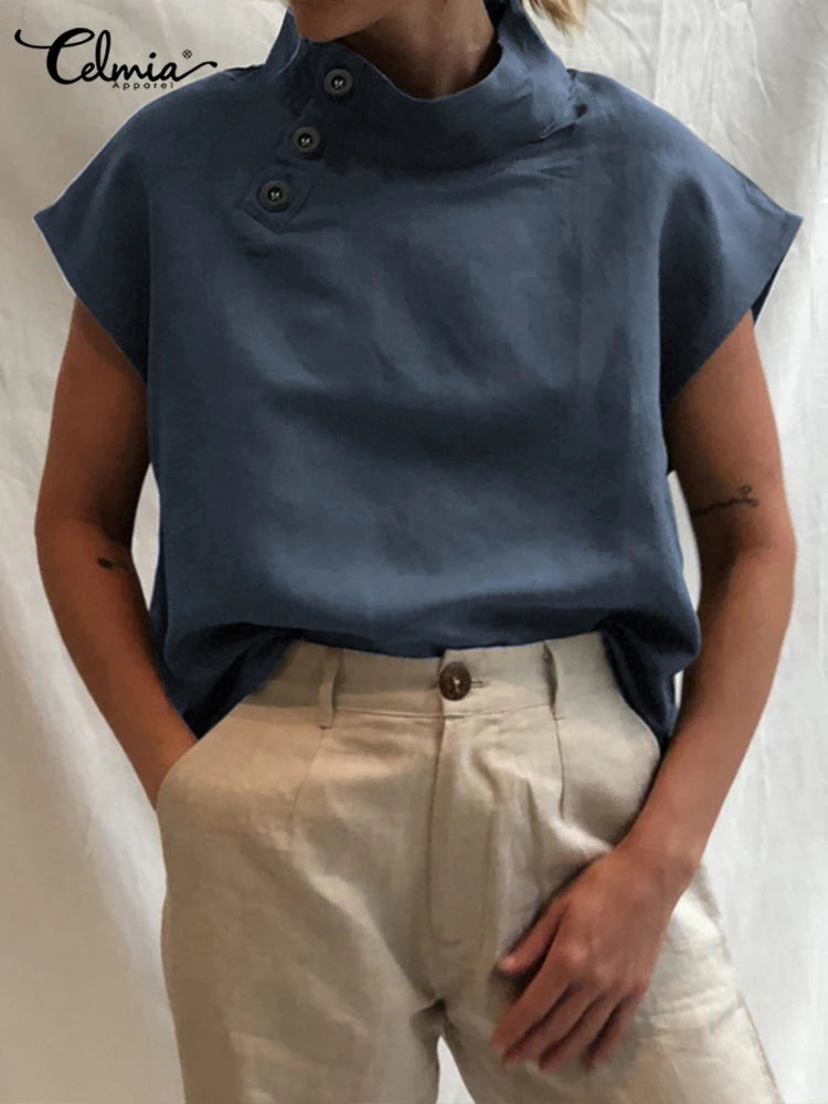 Zomerstijl met Lunariya's Katoenen Linnen Blouse