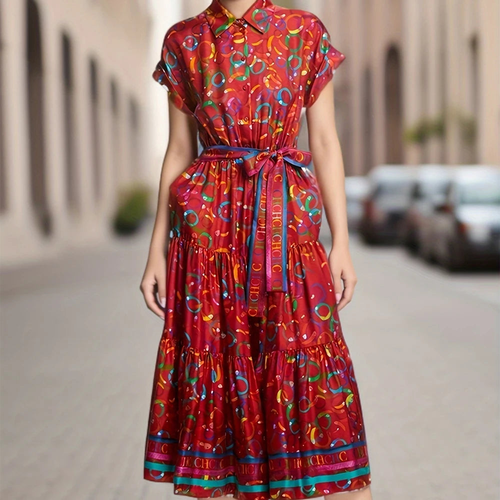 Abito Bohemien Estivo con Splendore di Fiori