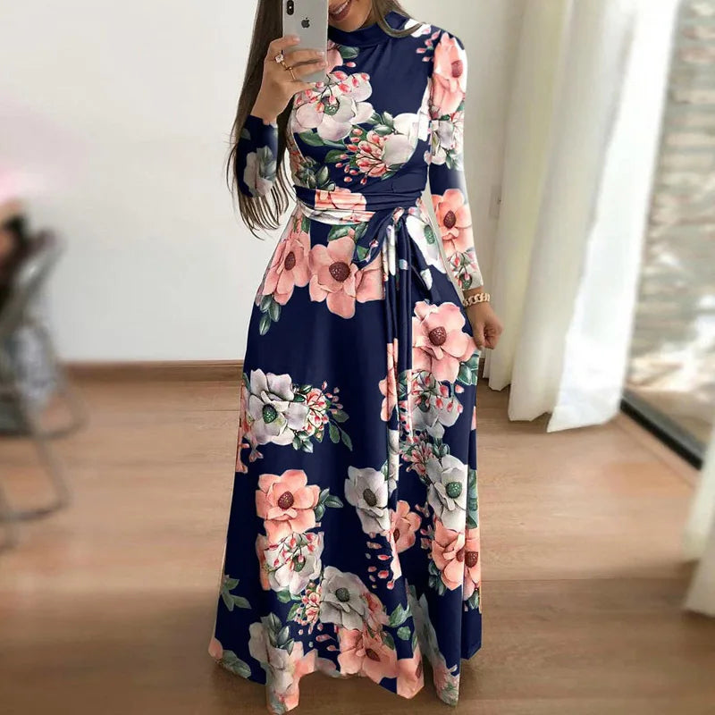 Avalon Elegante Vintage Herfstjurk