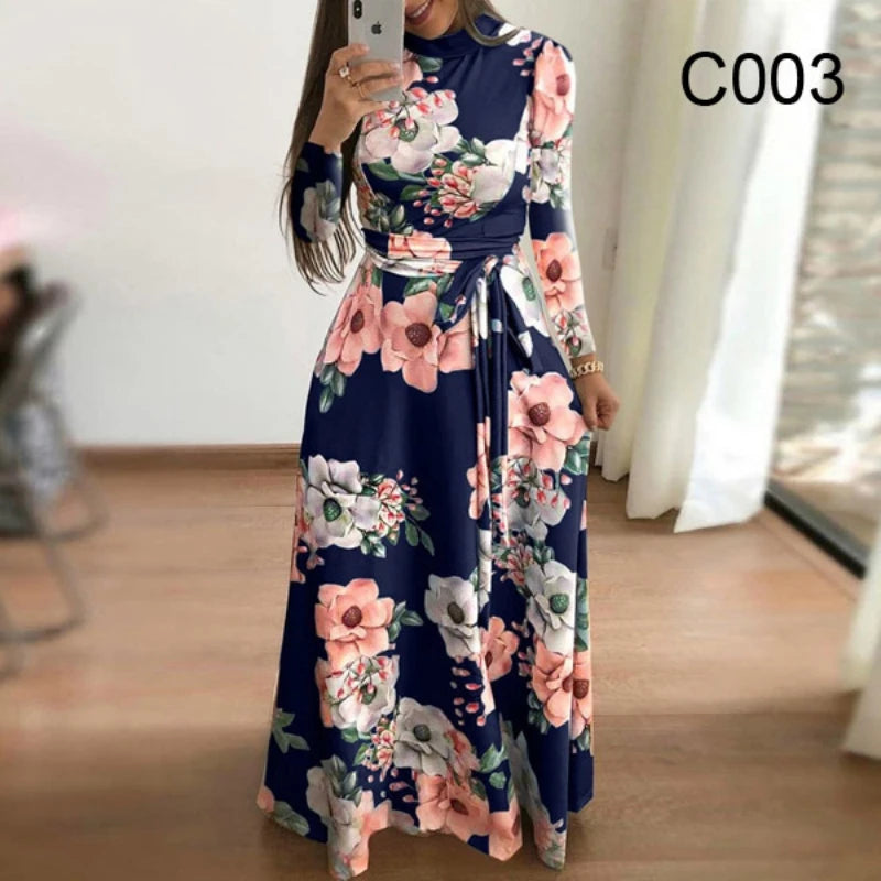 Avalon Elegante Vintage Herfstjurk
