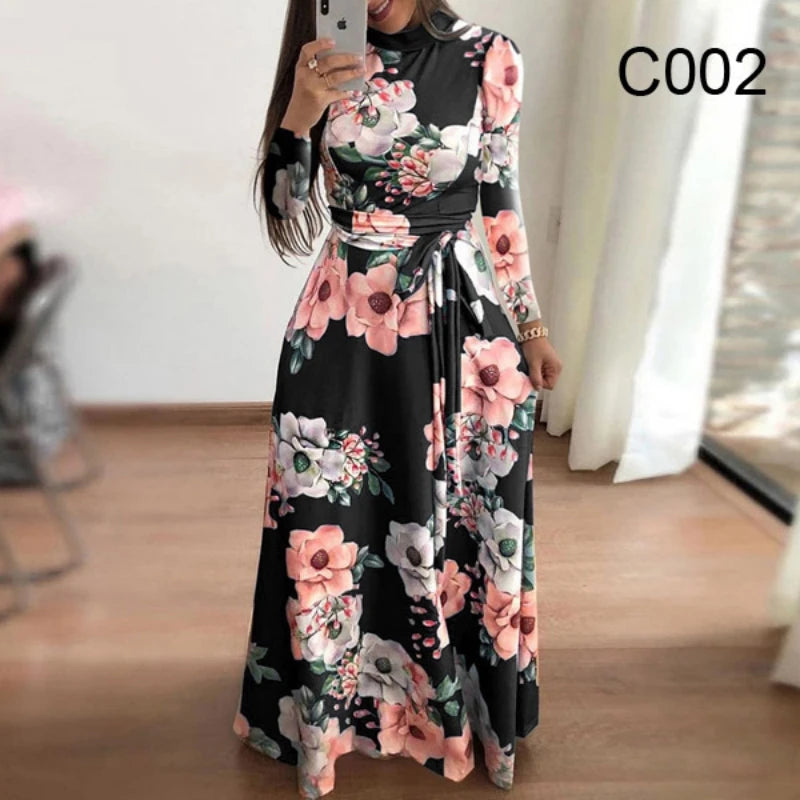 Avalon Elegante Vintage Herfstjurk