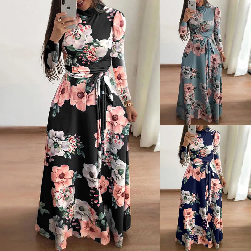 Avalon Elegante Vintage Herfstjurk