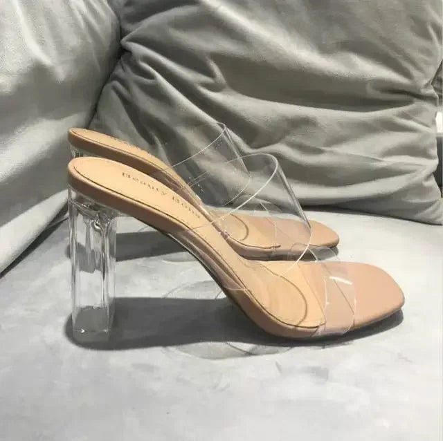 Chicella Transparent High Heel Sandals