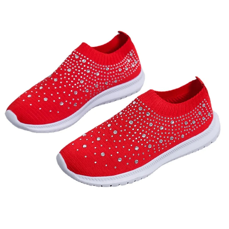 Comfort with the L Leatar Crystal Sneakers