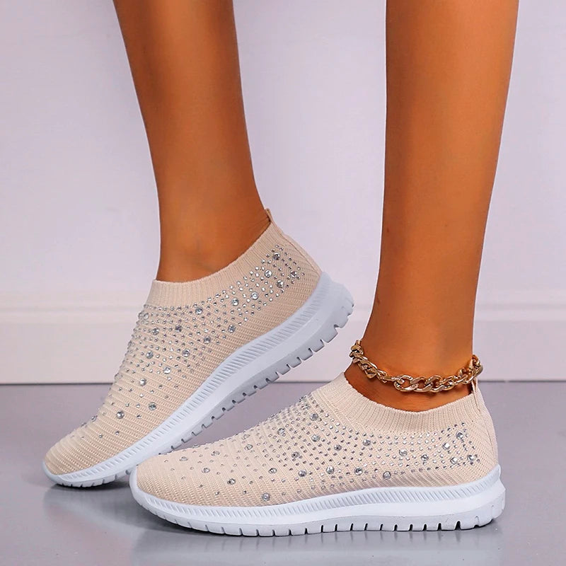 Comfort with the L Leatar Crystal Sneakers