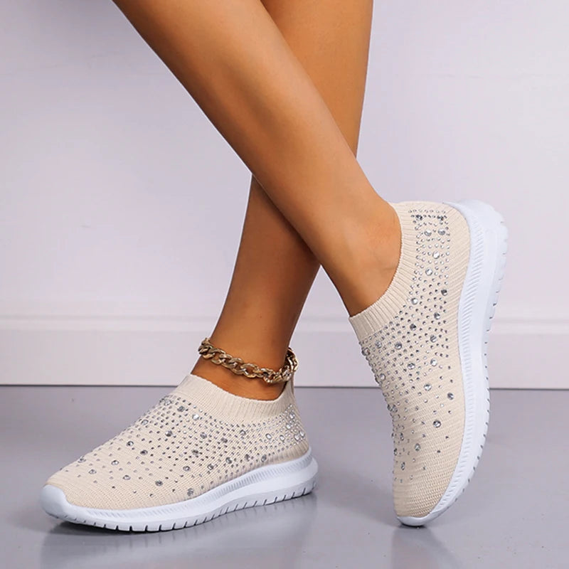 Comfort with the L Leatar Crystal Sneakers