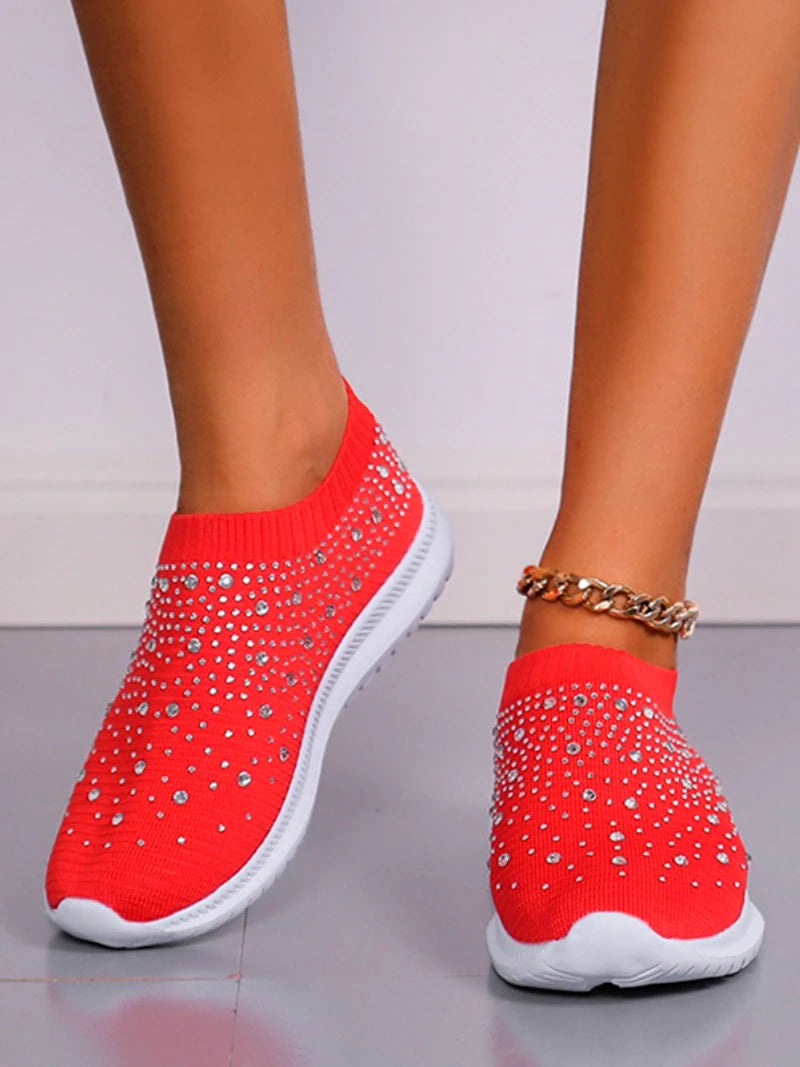 Comfort with the L Leatar Crystal Sneakers