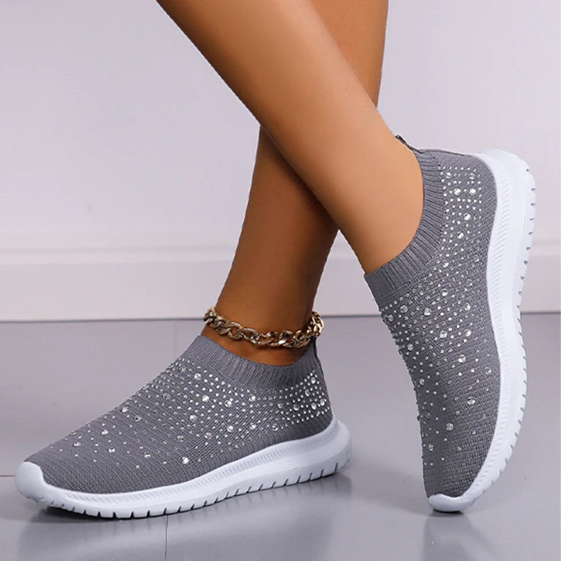 Comfort with the L Leatar Crystal Sneakers