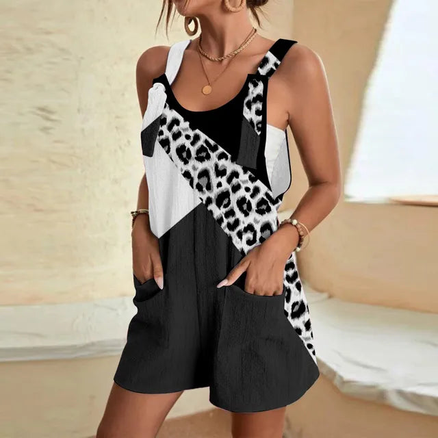 Stijlvolle Aurora Dames Print Jumpsuit met Zakken