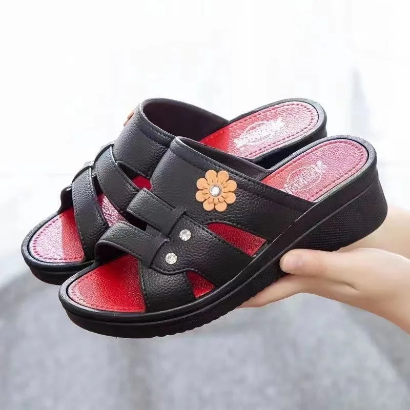 Bloemen Decor Casual Open Teen Sandalen