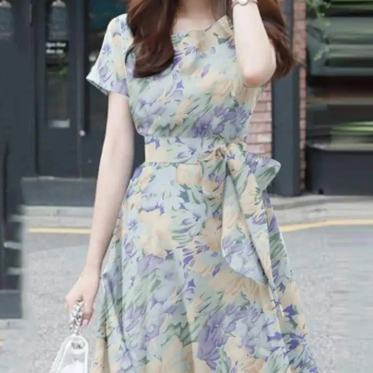 ModeZen's Bohemien Bloemenprint Jurk