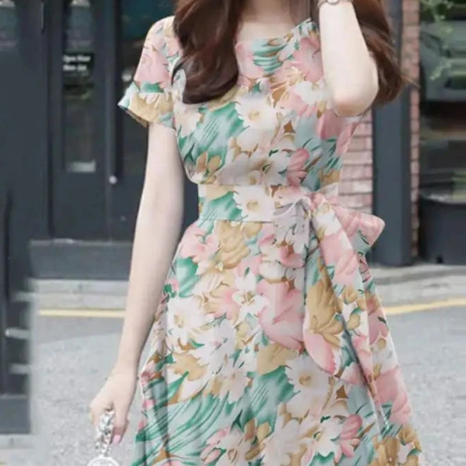 ModeZen's Bohemien Bloemenprint Jurk