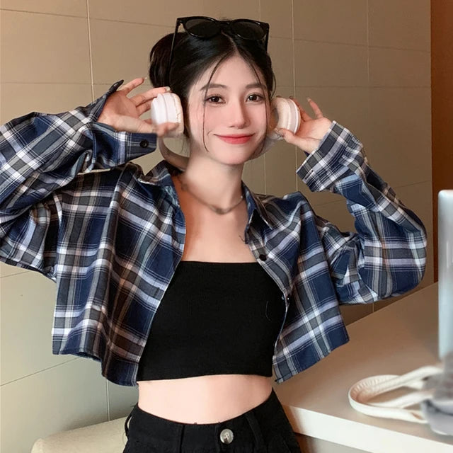 BrandChic Kariertes Bluse für Damen