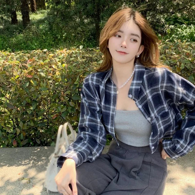 BrandChic Kariertes Bluse für Damen