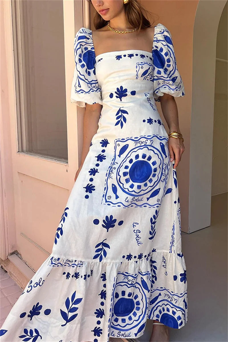 D'Leeter Elegante Maxi Abito