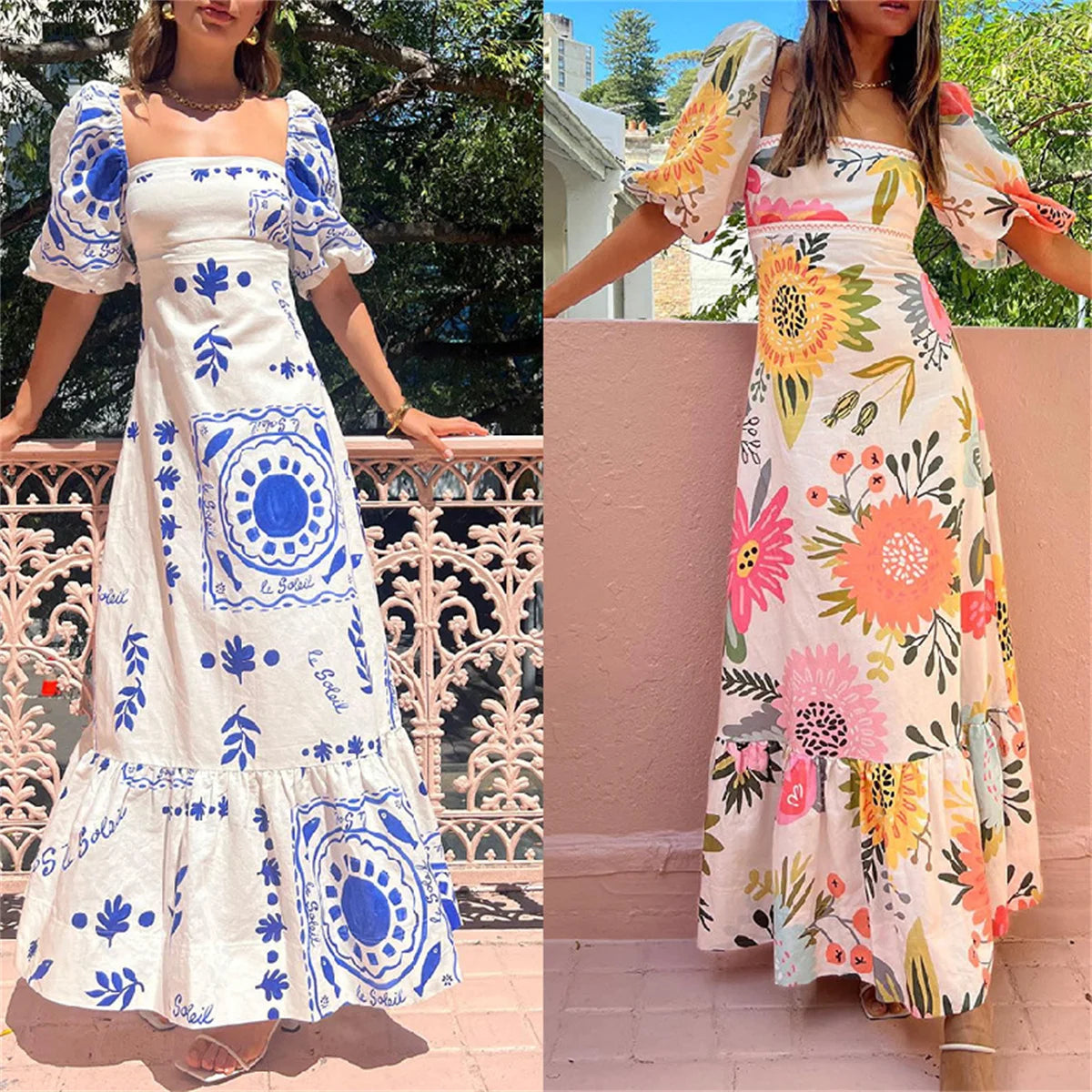 D'Leeter Elegante Maxi Abito