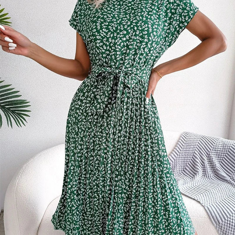 Enchanting Floral Splendor Summer Dress for Women