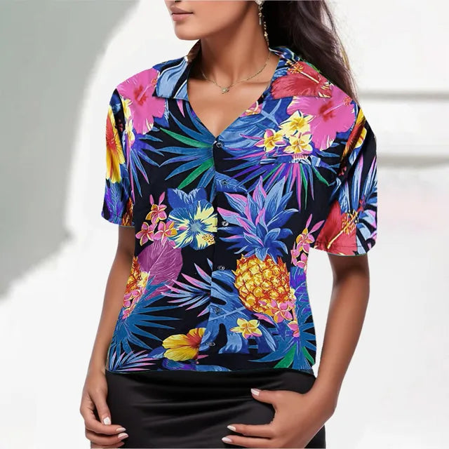 Aloha Leaf Zomershirt