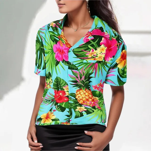 Aloha Leaf Zomershirt