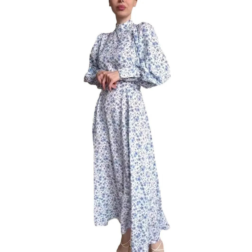 LenteBloom elegante vestito con stampa floreale