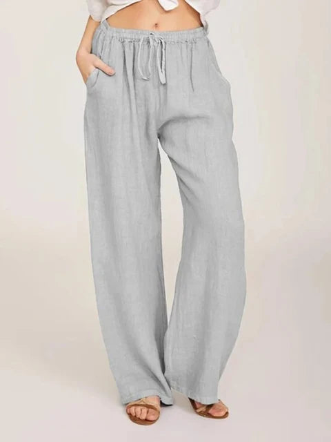 SummerGlow Cotton Linen Pants