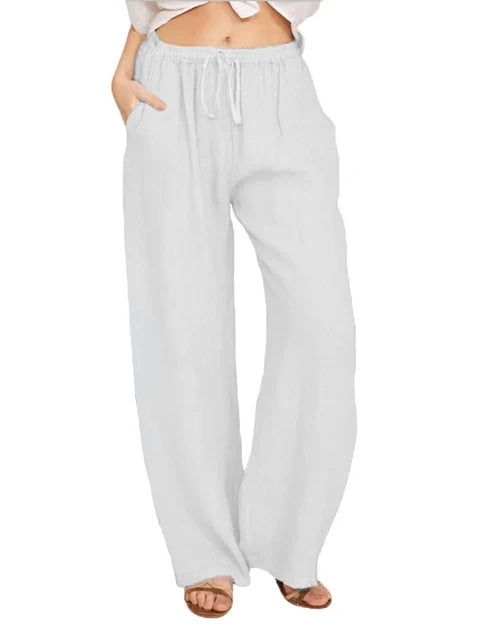 SummerGlow Cotton Linen Pants