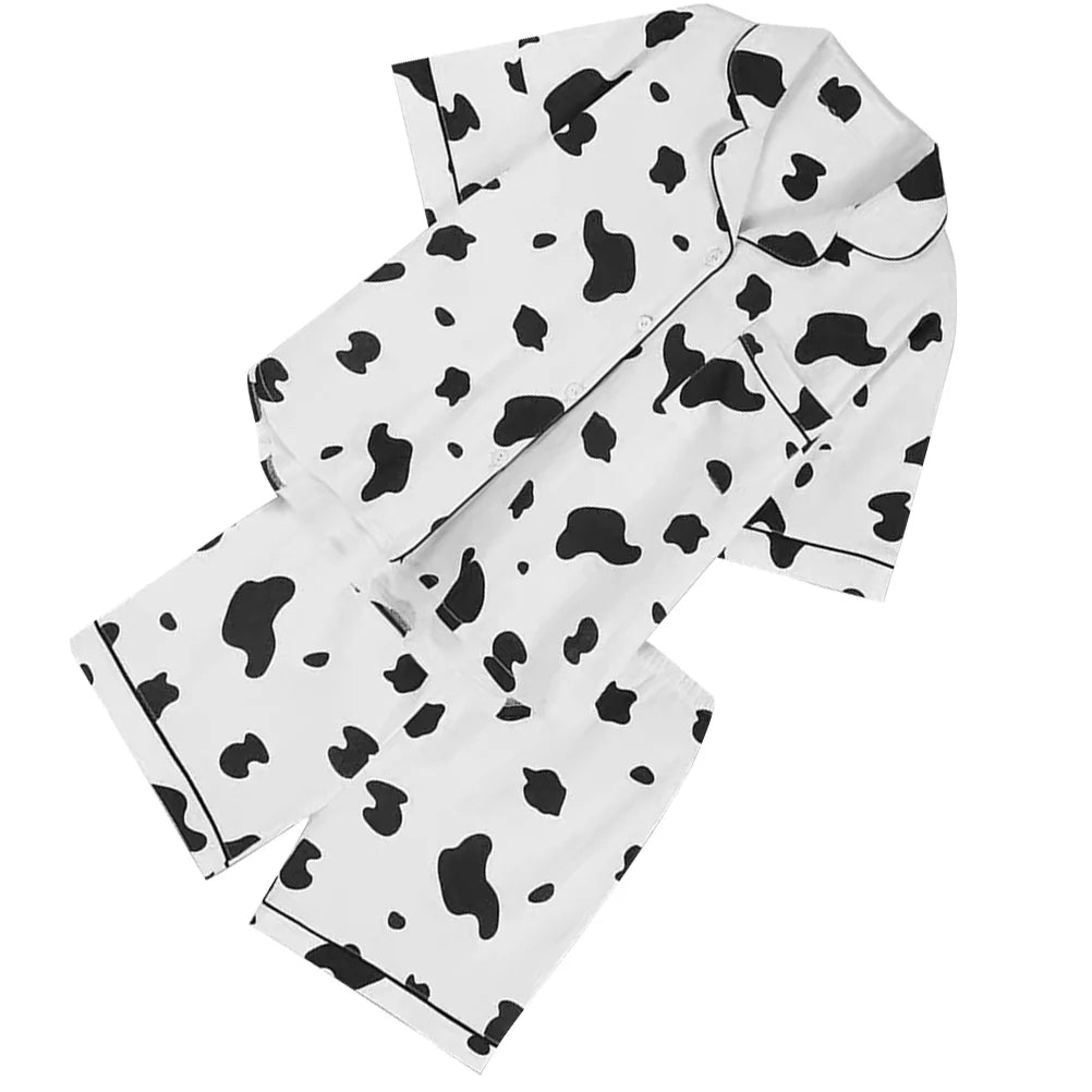 Celestia Zomerse Koeienprint Pyjama Set
