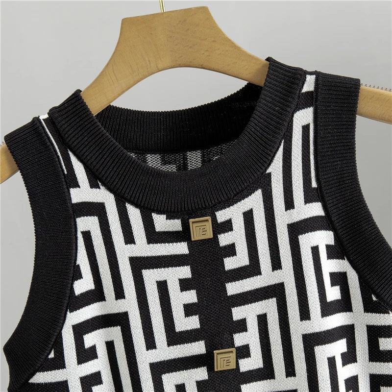 Floriza Gebreide Sweater en Jurk Set