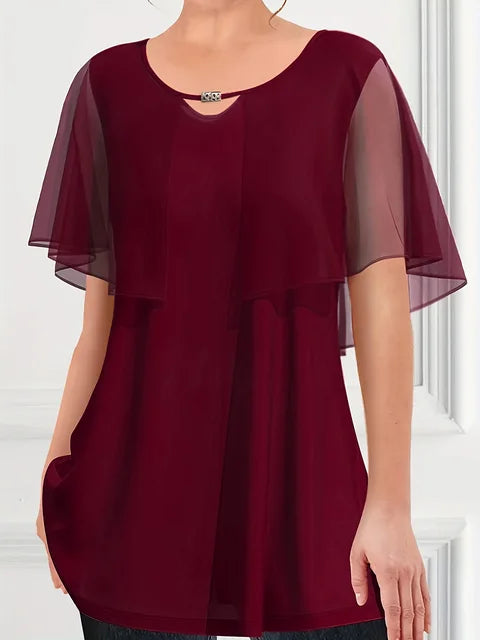 Chic top d'été en bleu royal