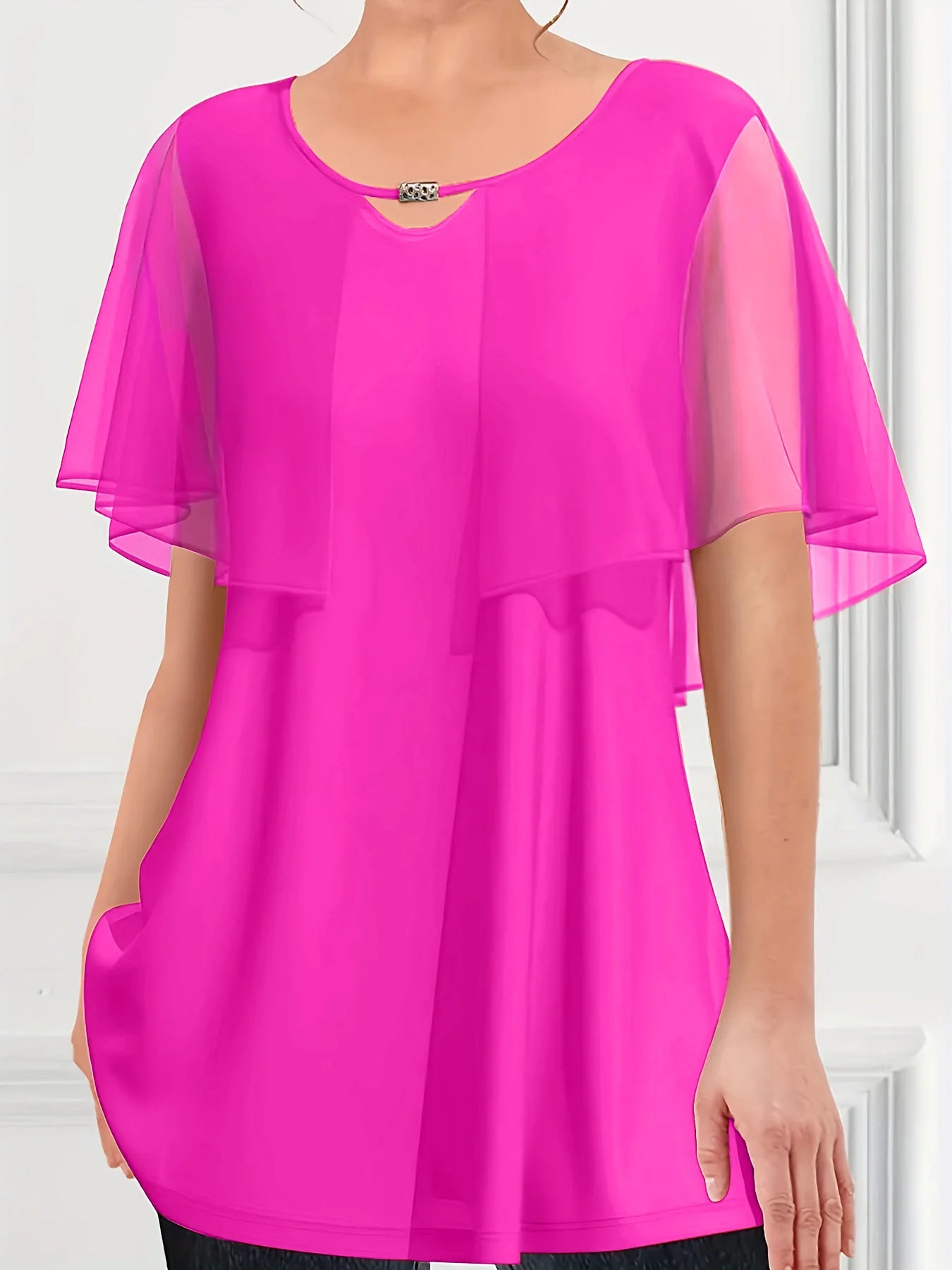 Chic top d'été en bleu royal