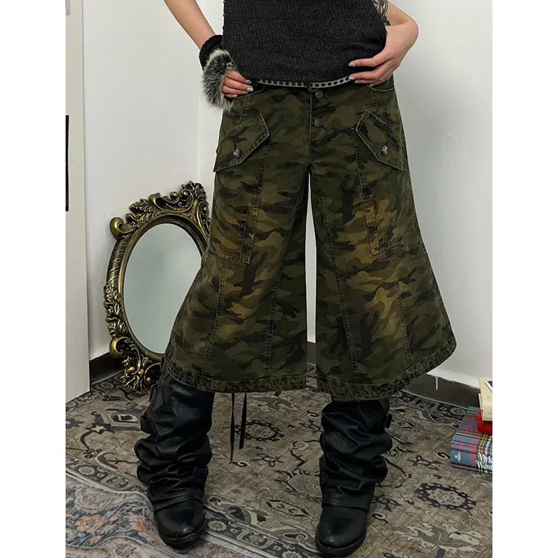 Pantalones cortos de camuflaje para mujeres