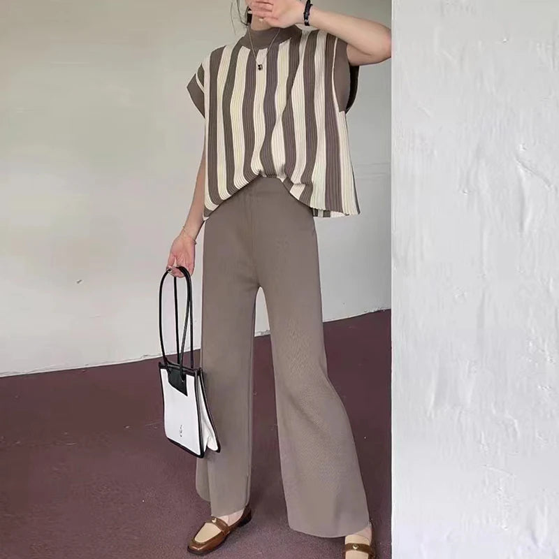 Eleganza Striped Pullover Set
